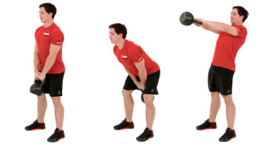 Cómo hacer el kettlebell swing para femorales